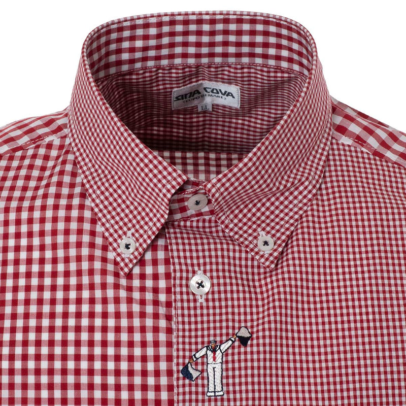 Short -sleeved button down shirt 21124520