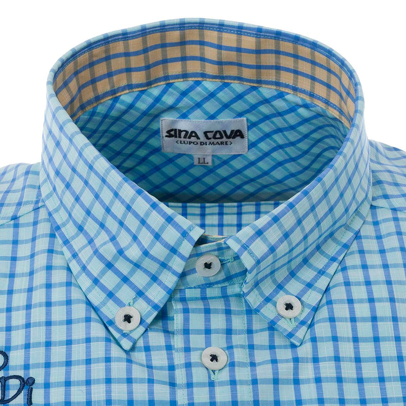 Short -sleeved button down shirt 21114520