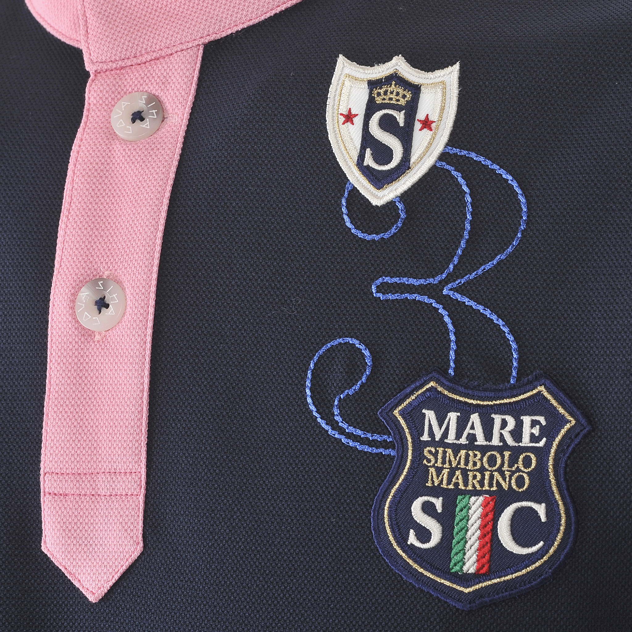 7分袖スタンドカラーシャツ 23110040