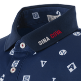 [Official] Sina Cova Short Sleeve Print Polo Shirt Function Material Sports 23150530